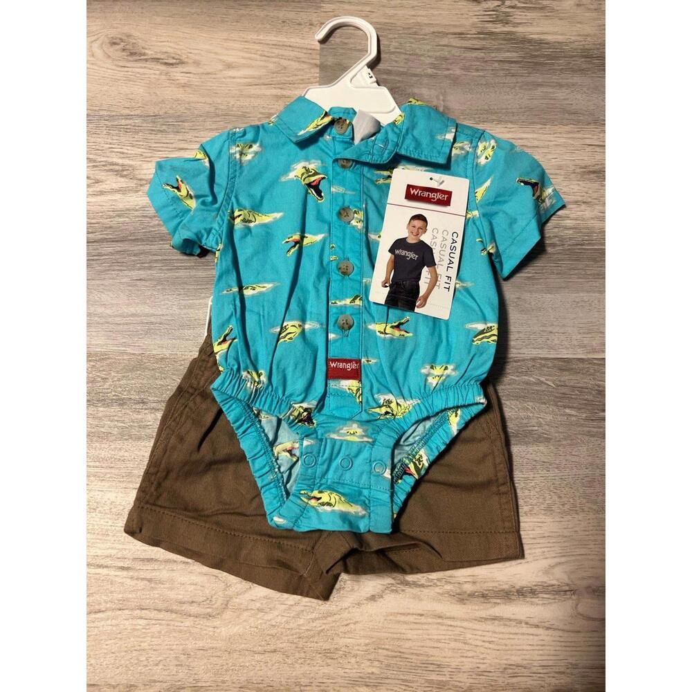 Baby boy short set Wrangler 3mos NWT